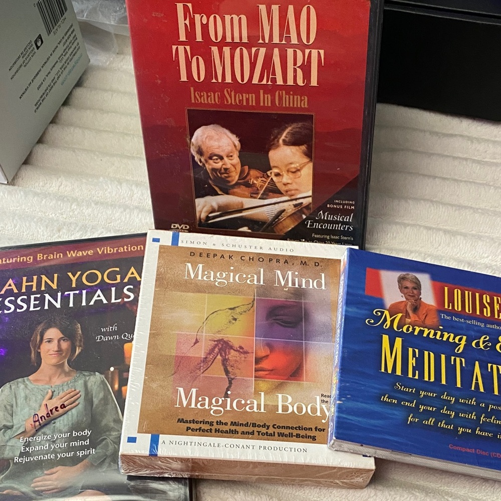 All BRAND NEW-Assorted Meditation & Music Audio CDs/DVDs